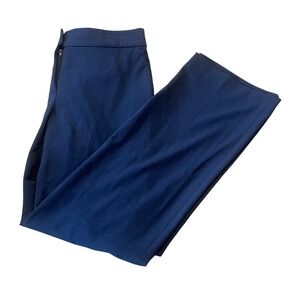 J. Crew Mercantile Navy Blue Wide Leg Dress Pants Women's Size 12 Career Office